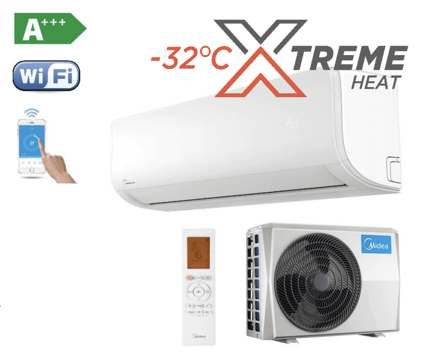 Midea Xtreme Heat 2.5kw